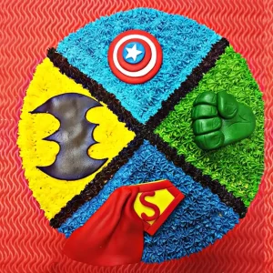 Avengers Theme Birthday Cake