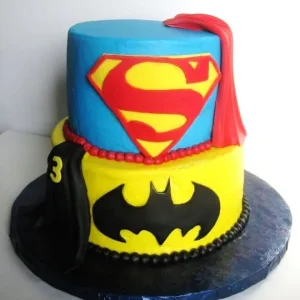 Batman Superman Cake