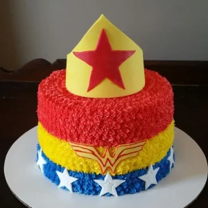 Colourful Wonder Woman Cake